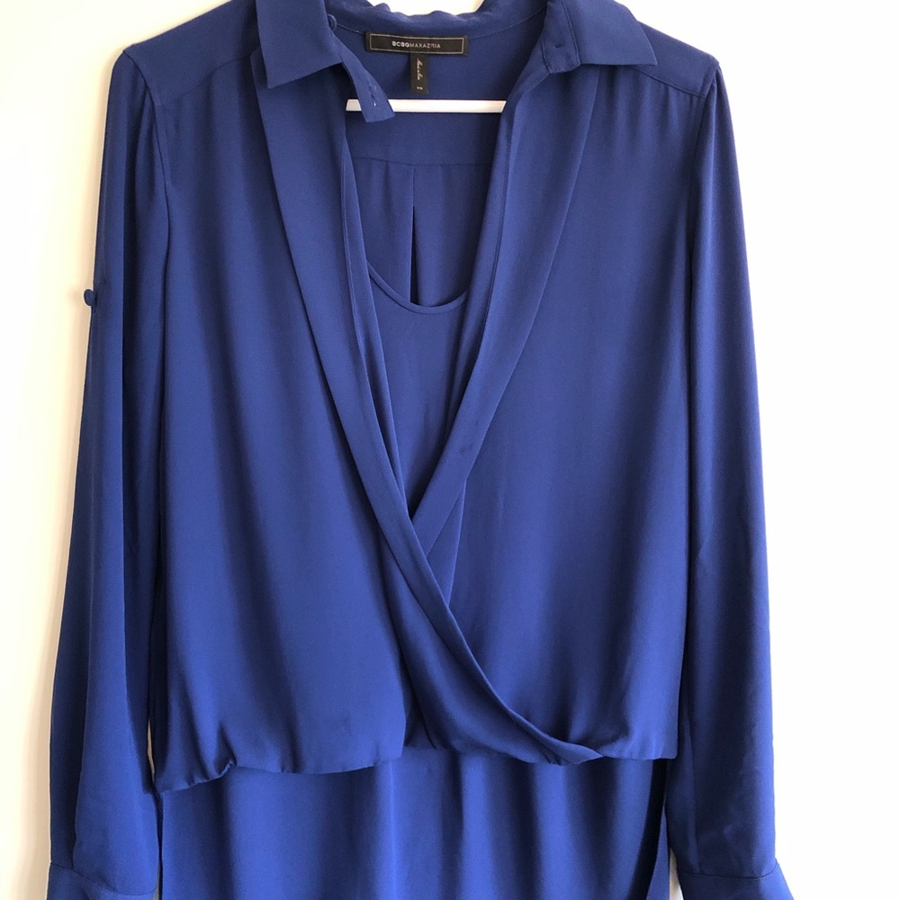 BCBG royal blue top